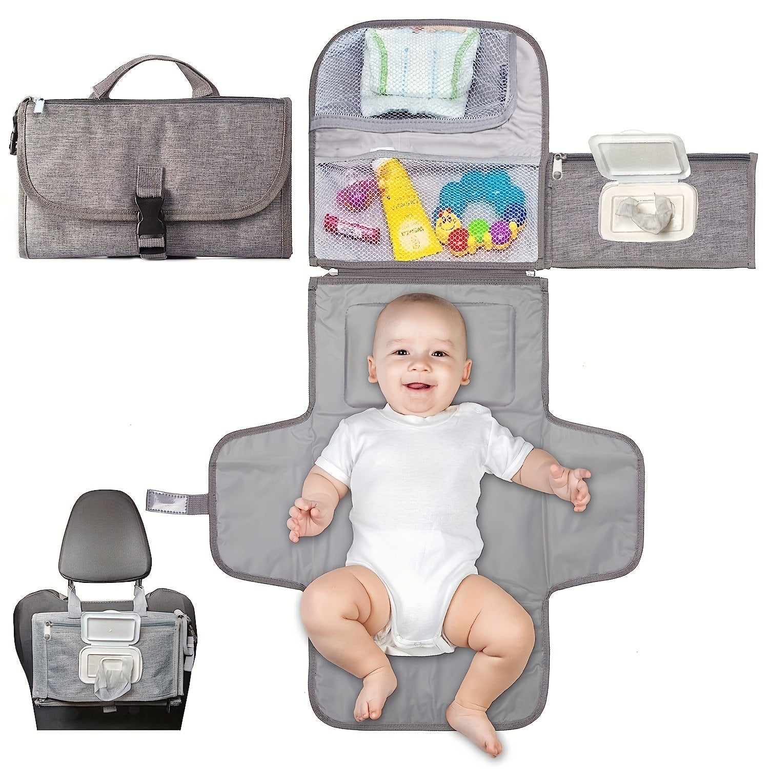 PortableBaby™ Diaper Changer Bag: On-the-Go Comfort